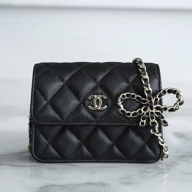 샤넬 리본 체인 WOC 미니백