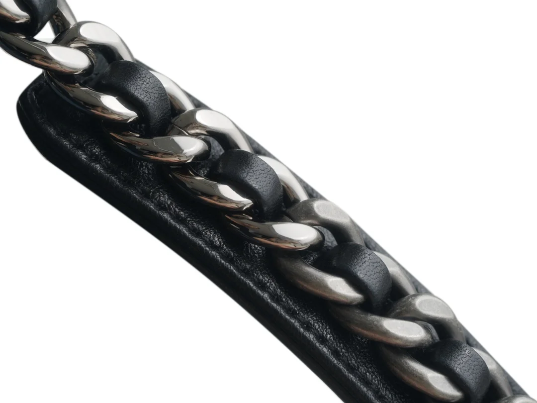 샤넬 19백 미디엄(스몰) 골드 체인 램스킨 블랙