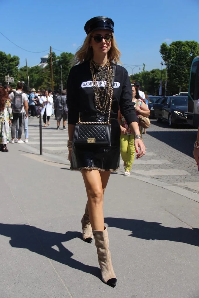 샤넬 램스킨 보이백 미디엄 골드 버클