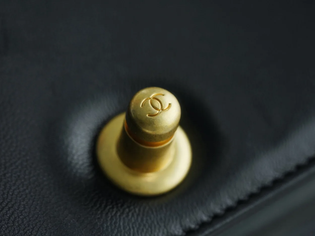 샤넬 램스킨 보이백 미디엄 골드 버클