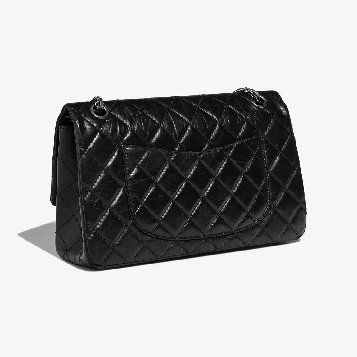 샤넬 2.55 플랩백 라지 빈티지 실버 A37586