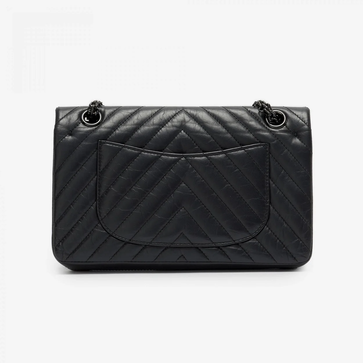샤넬 2.55 플랩백 미디엄 빈티지 블랙 A37586