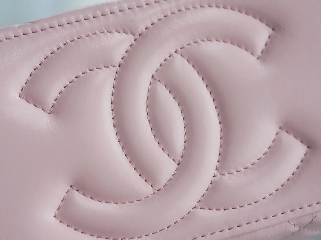 샤넬 탑핸들 스몰 베니티백 핑크 은장