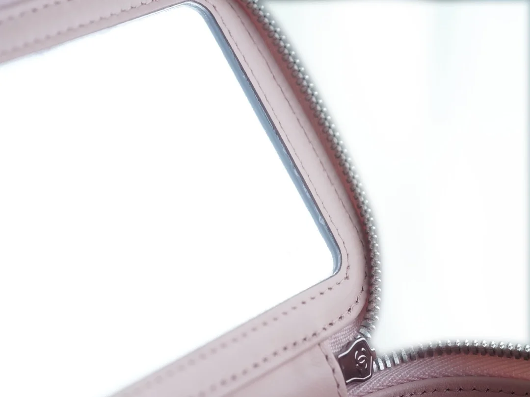 샤넬 탑핸들 스몰 베니티백 핑크 은장