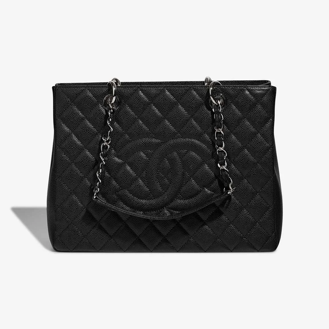 샤넬 GST 그랜드 샤핑 토트백 캐비어 은장