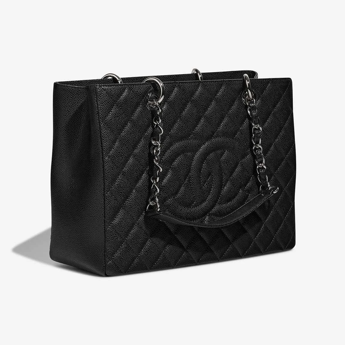 샤넬 GST 그랜드 샤핑 토트백 캐비어 은장