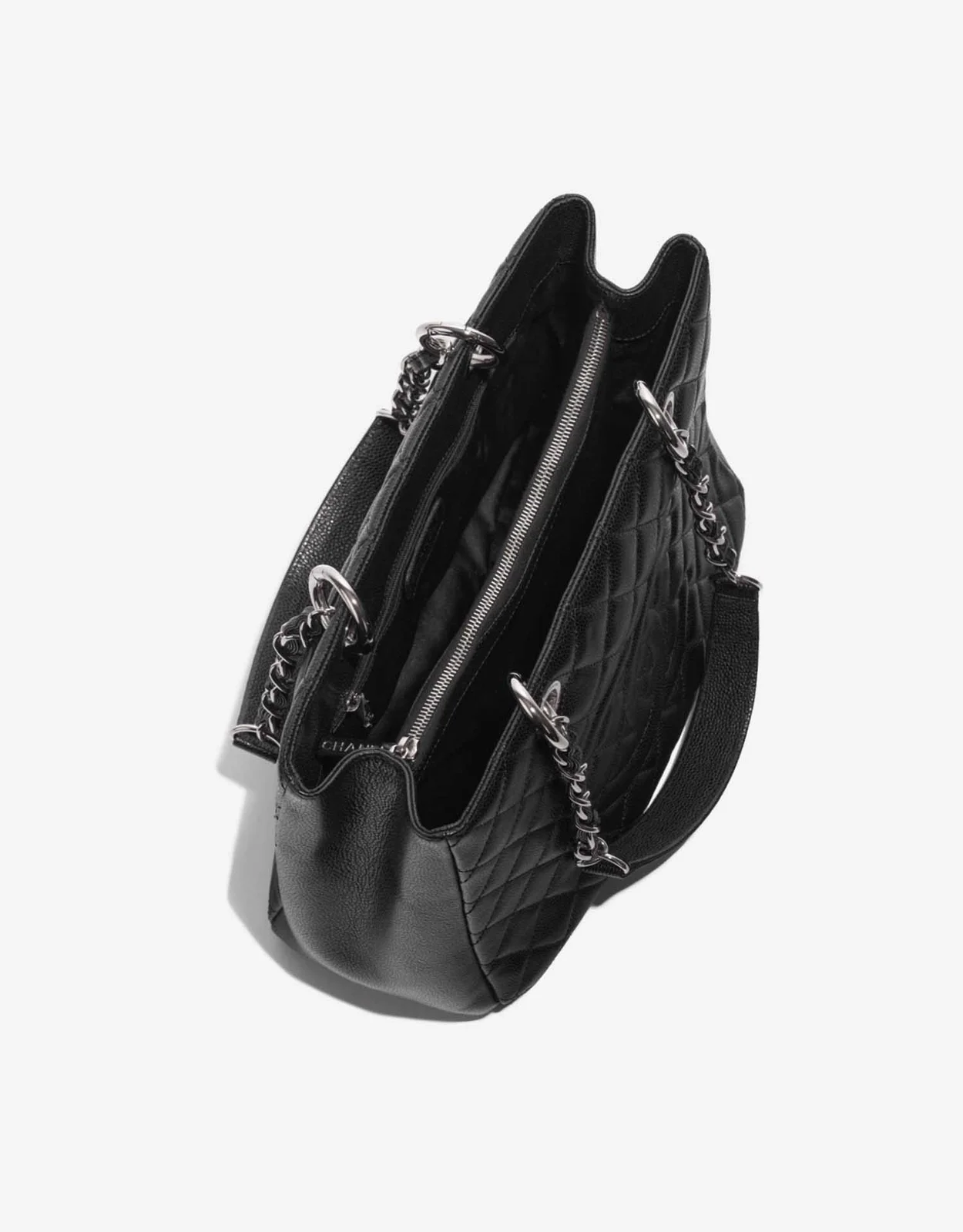 샤넬 GST 그랜드 샤핑 토트백 캐비어 은장