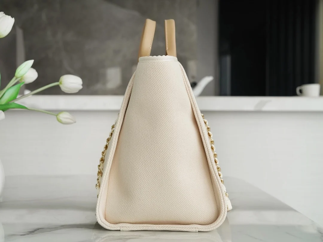 샤넬 진주 로고 도빌백