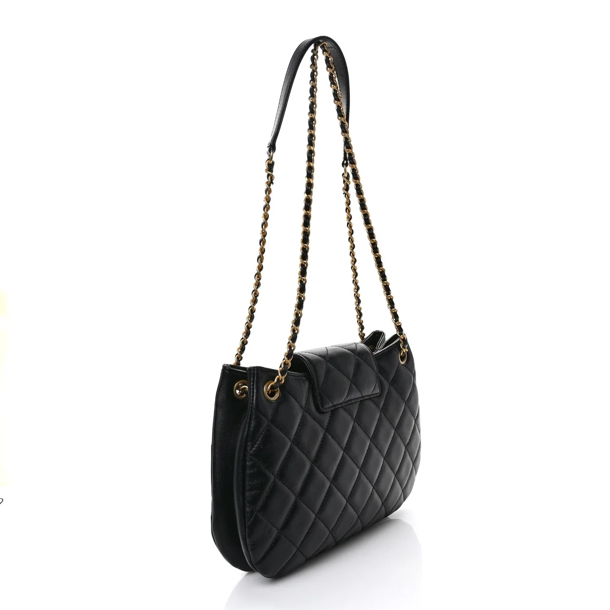 샤넬 24C 크루즈 메신저 백 라지 빅로고 퍼플 AS4609