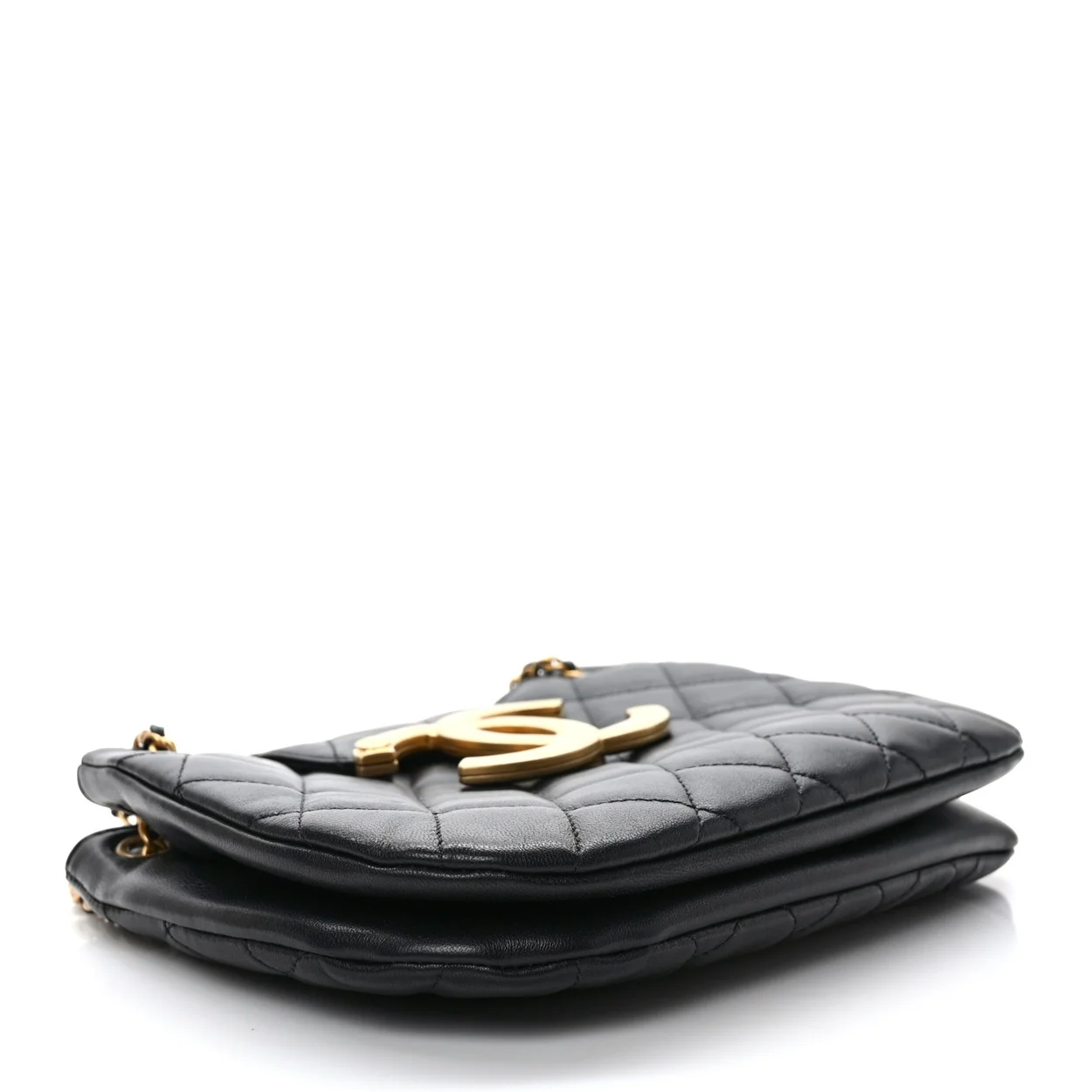 샤넬 24C 크루즈 메신저 백 라지 빅로고 퍼플 AS4609