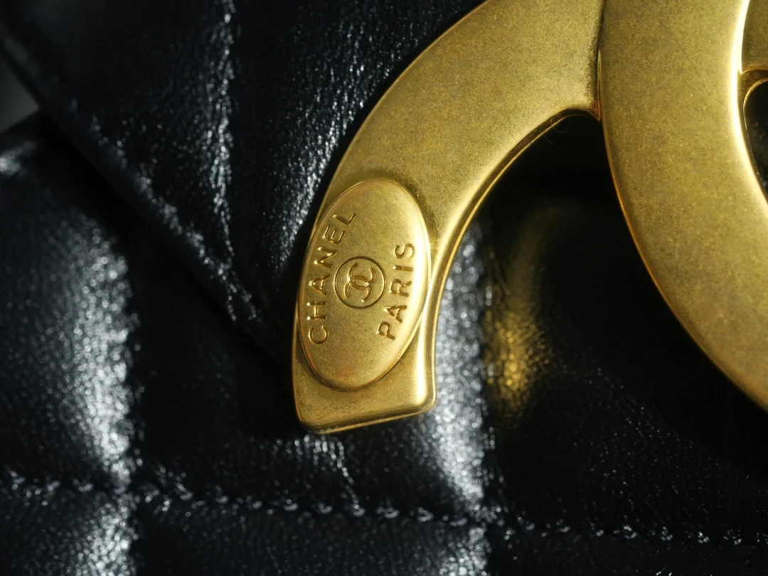 샤넬 24C 크루즈 메신저 백 라지 빅로고 퍼플 AS4609