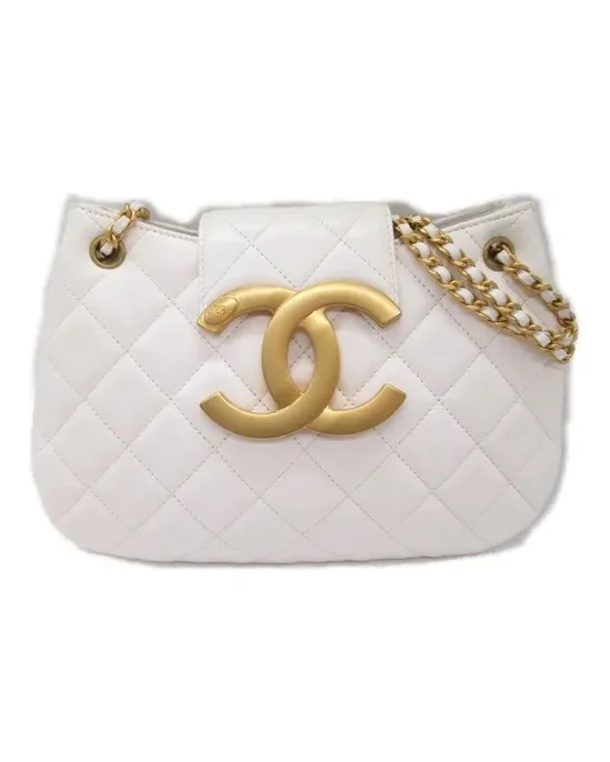샤넬 24C 크루즈 메신저 백 스몰 빅로고 화이트