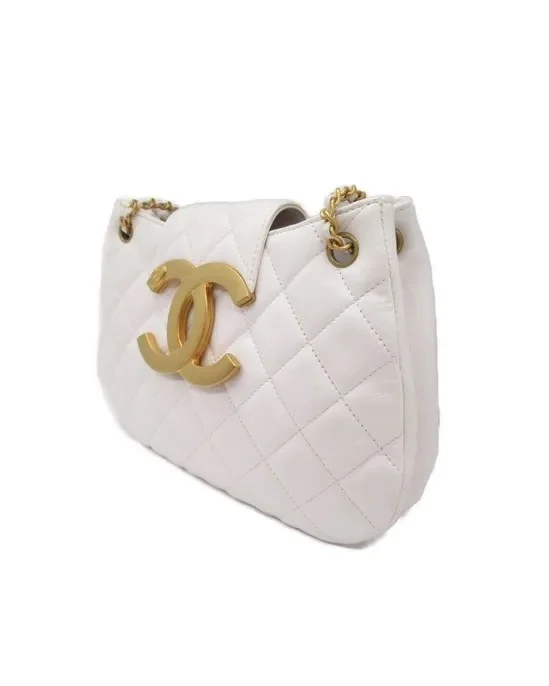 샤넬 24C 크루즈 메신저 백 스몰 빅로고 화이트