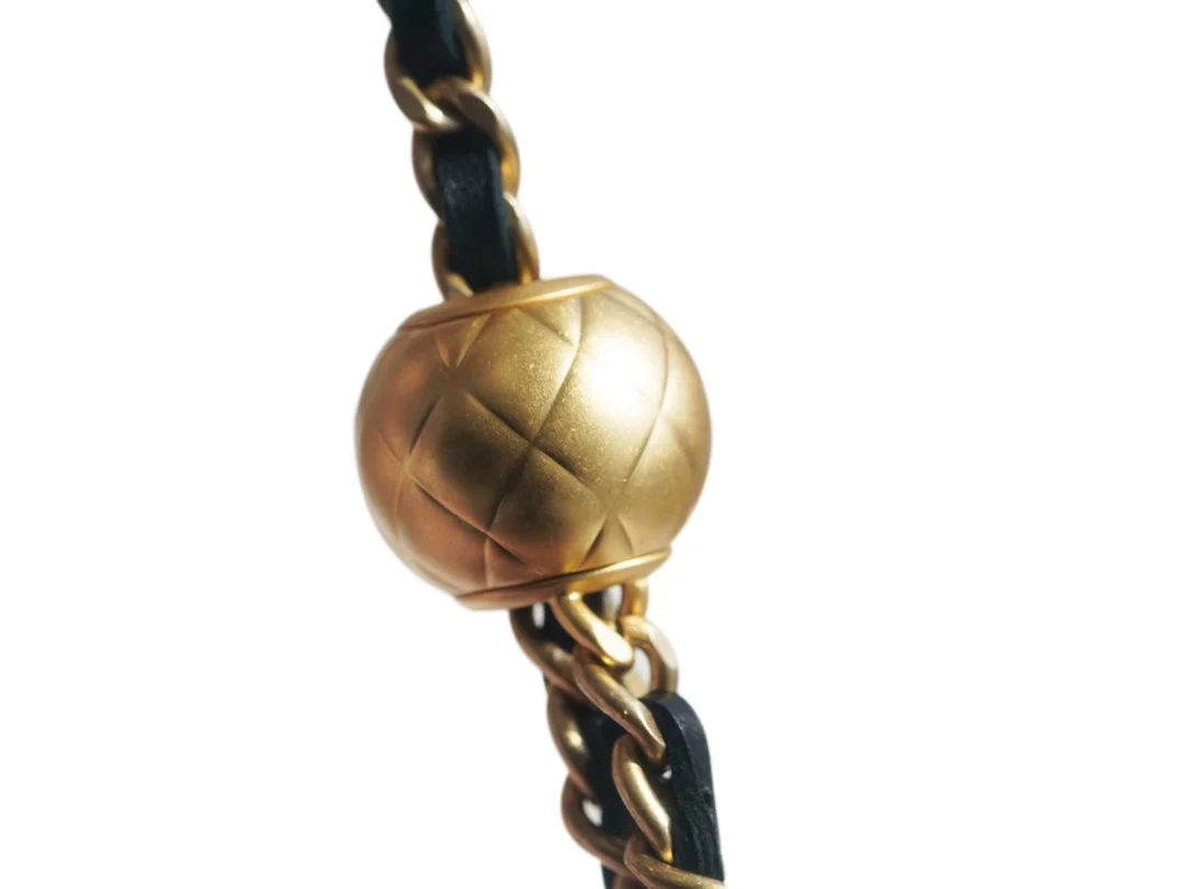 샤넬 골드볼 폰홀더백 블랙