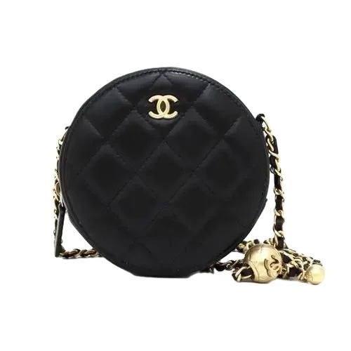 샤넬 골드볼 탬버린 동그리 미니백