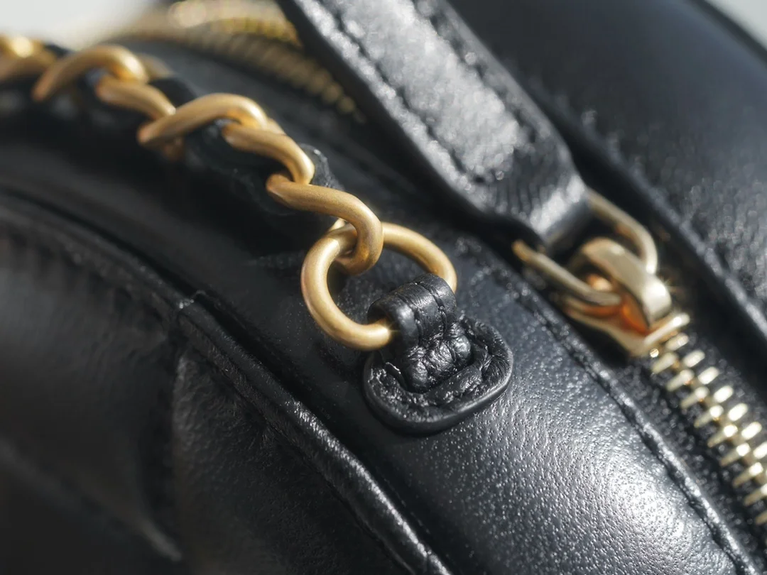 샤넬 골드볼 탬버린 동그리 미니백