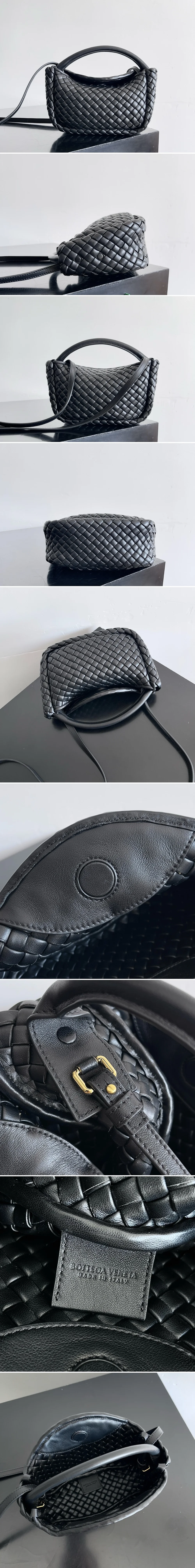 보테가 베네타 코블 인트레치아토 레더 토트 백