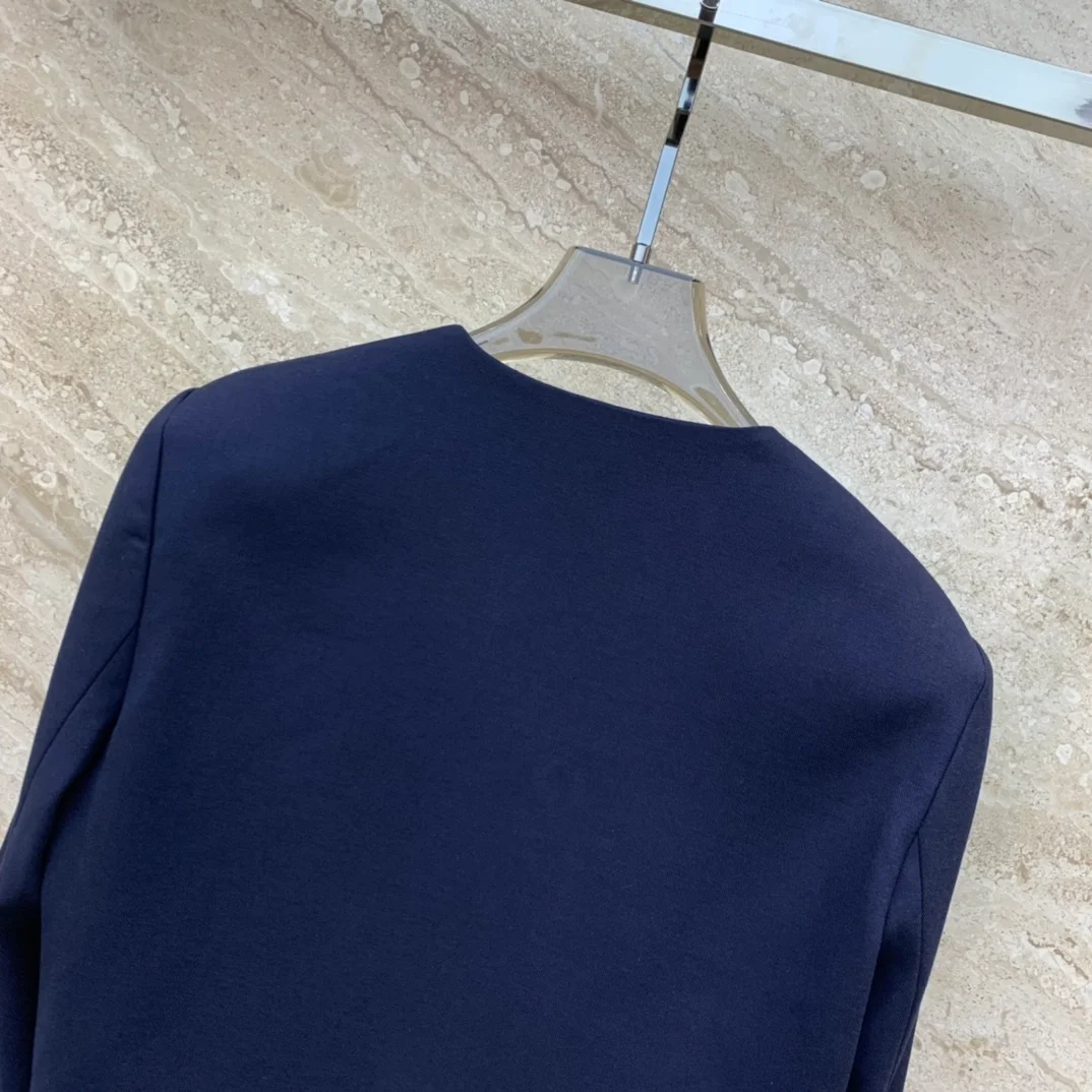 프라다 크루넥 크롭 재킷