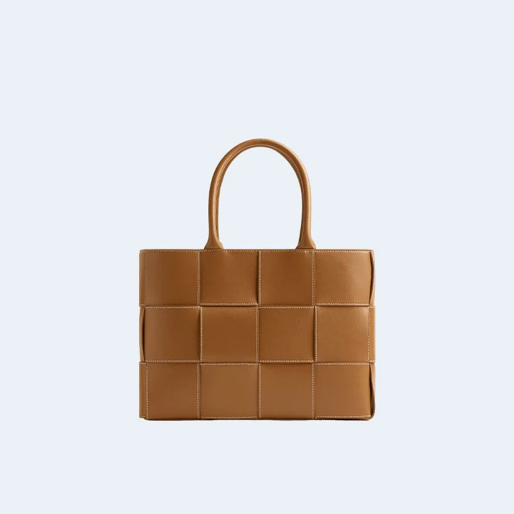 보테가 베네타 우드 내추럴 미디엄 아크로 토트백