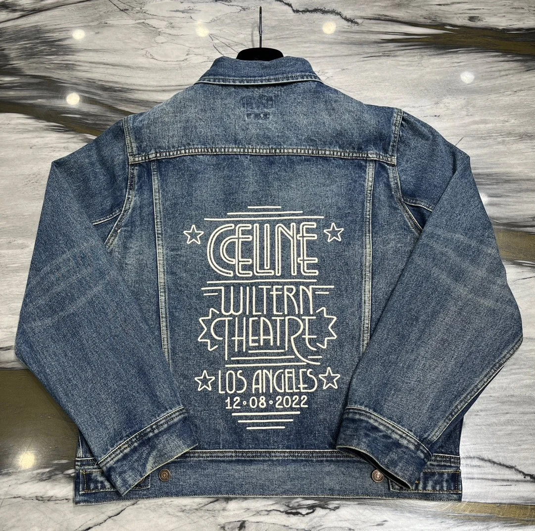 셀린느 다크 유니언 워시 데님 자켓