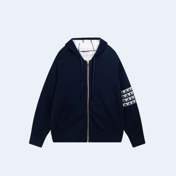 톰브라운 헥터 스웨터 후드 집업