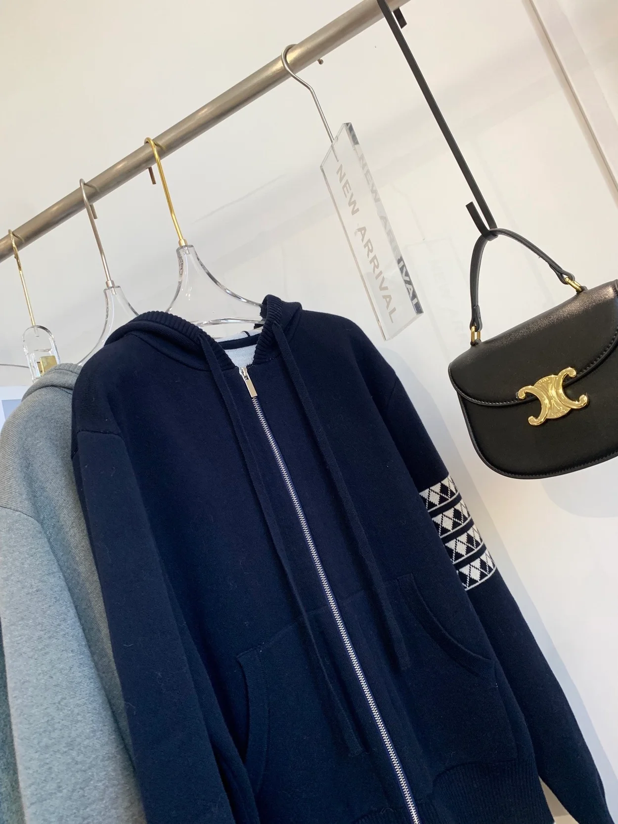 톰브라운 헥터 스웨터 후드 집업