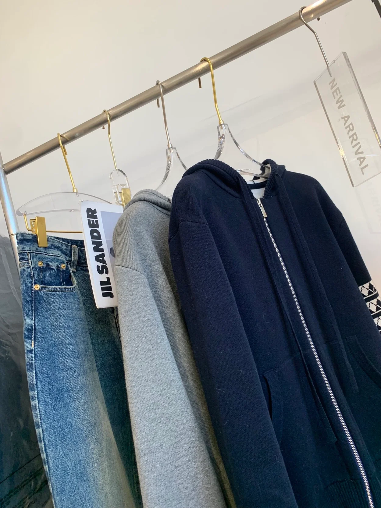 톰브라운 헥터 스웨터 후드 집업