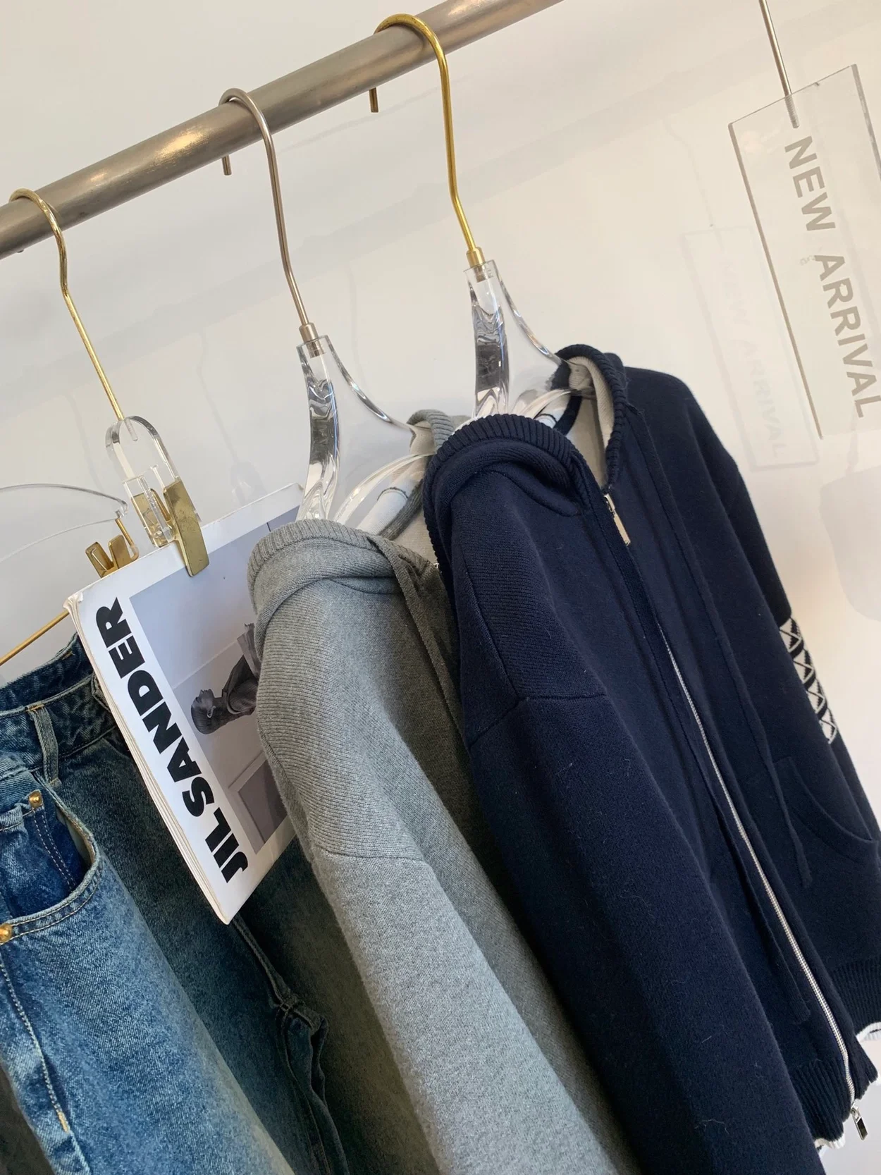 톰브라운 헥터 스웨터 후드 집업