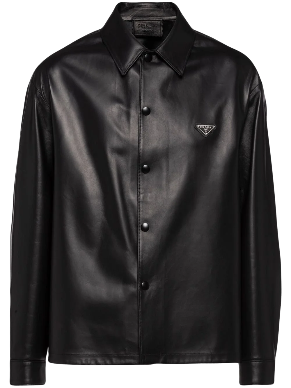 프라다 로고장식 나파 가죽 자켓