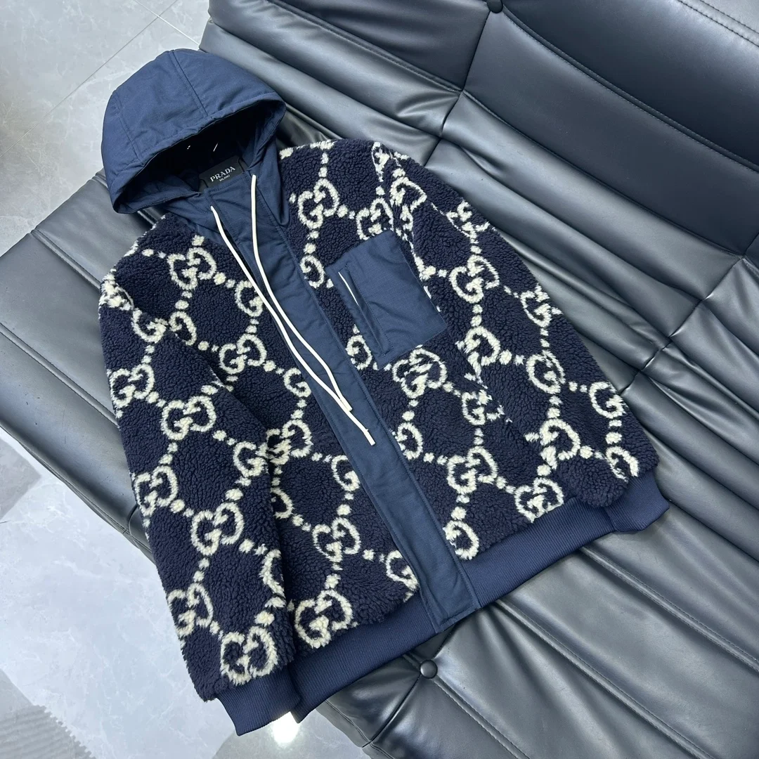 구찌 퍼지 파브릭 자카드 자켓