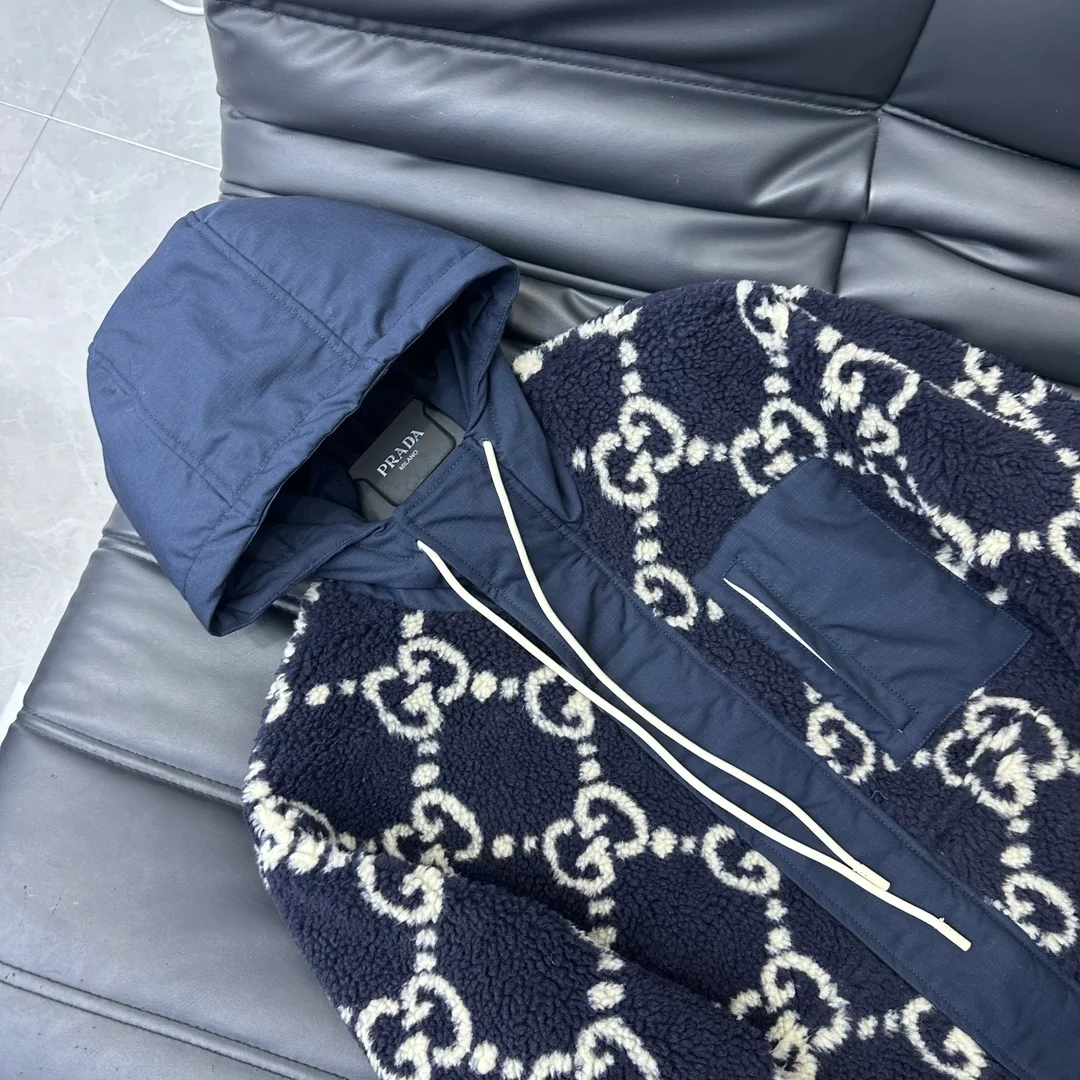 구찌 퍼지 파브릭 자카드 자켓