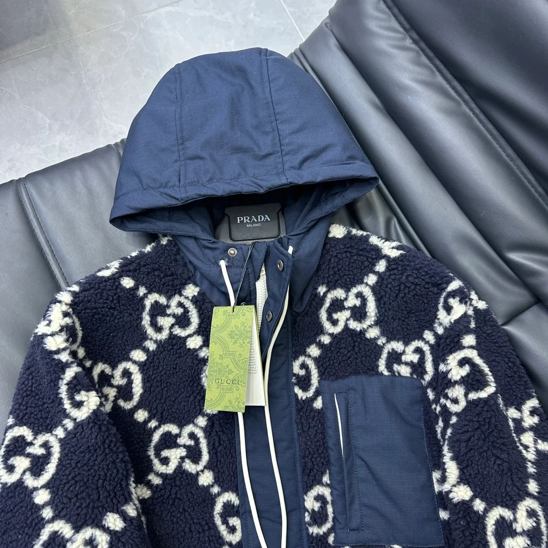 구찌 퍼지 파브릭 자카드 자켓