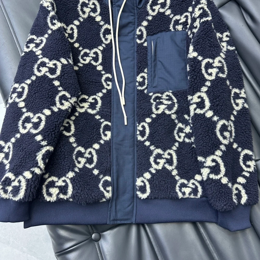 구찌 퍼지 파브릭 자카드 자켓