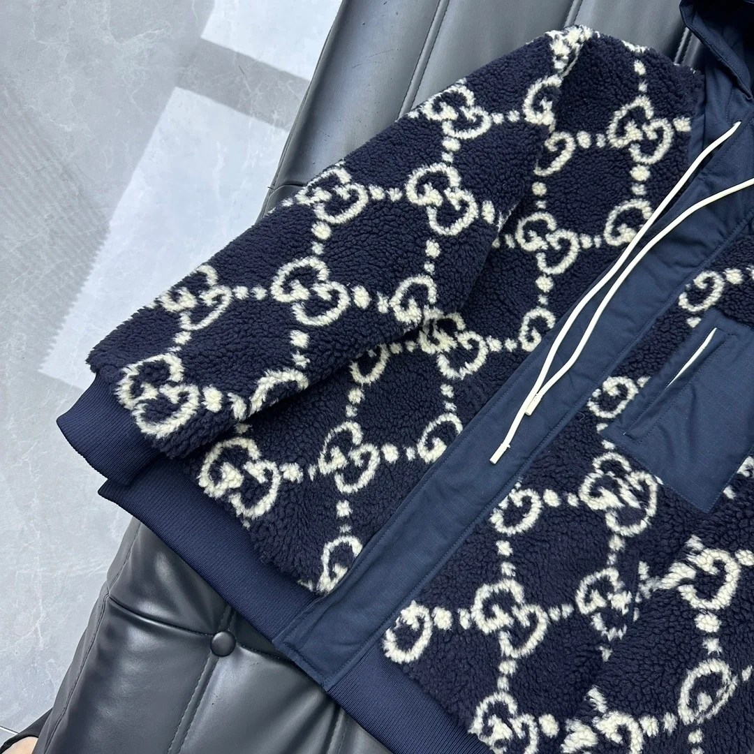 구찌 퍼지 파브릭 자카드 자켓