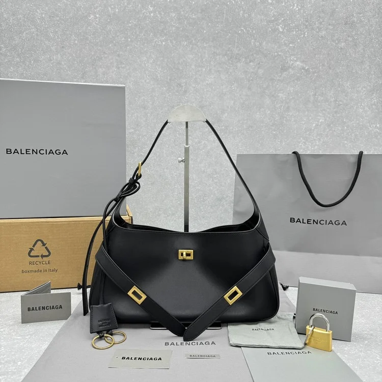 발렌시아가  벨 에어 미디엄 숄더백 금장