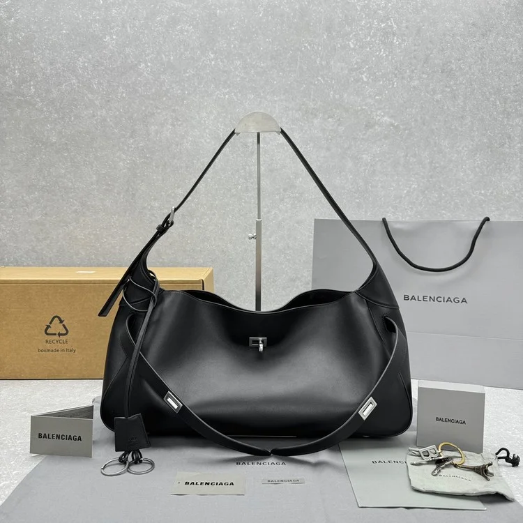 발렌시아가  벨 에어 미디엄 숄더백 은장