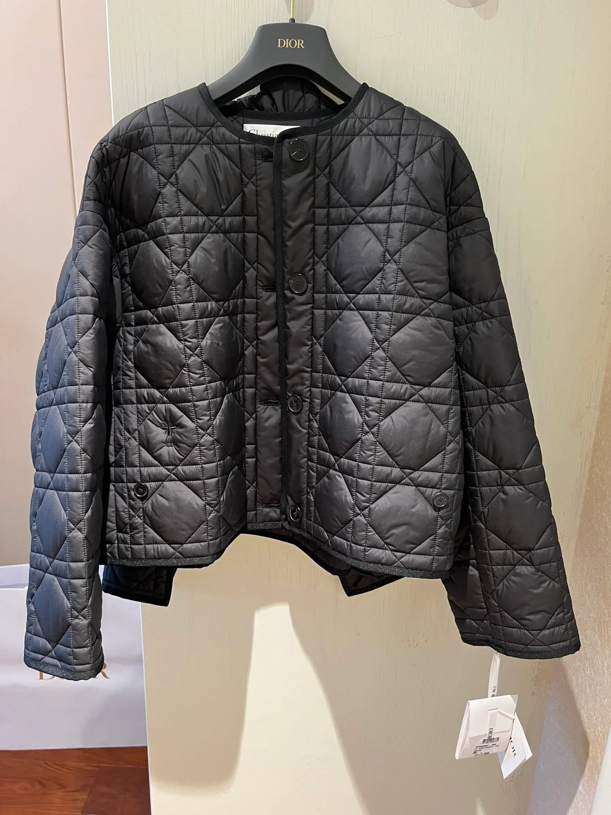 디올 크리스 크로스 매크로까나쥬 피코트