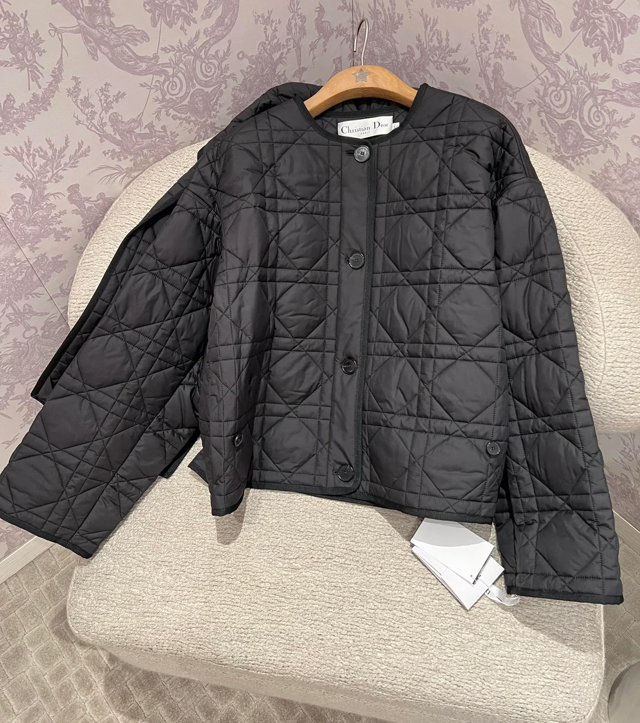 디올 크리스 크로스 매크로까나쥬 피코트