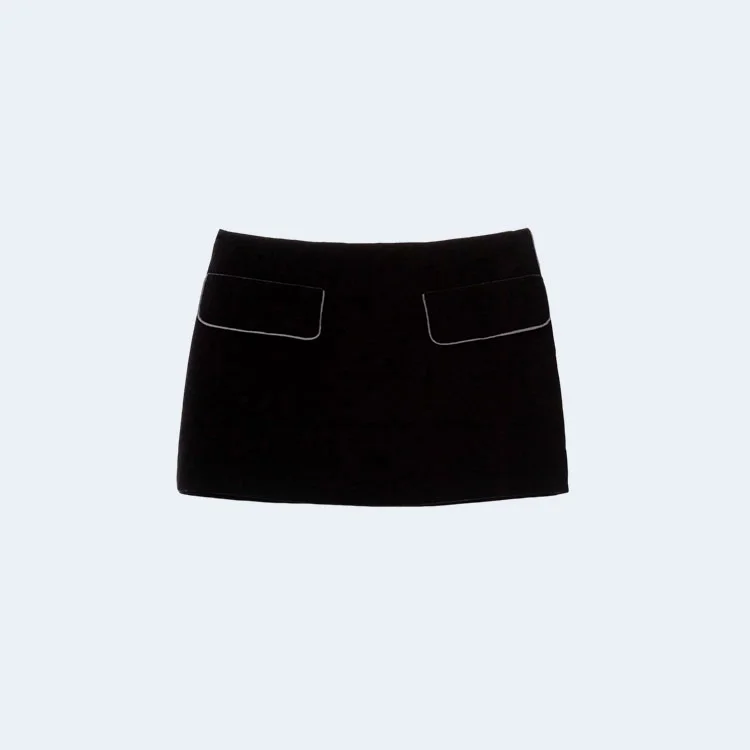 미우미우 벨벳 미니스커트