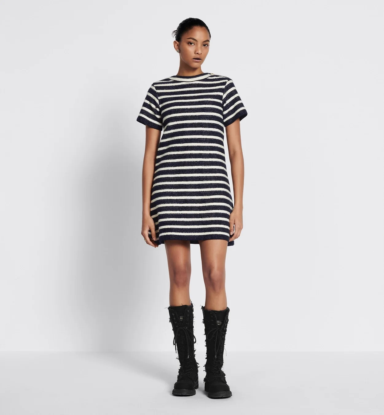 디올 마리니에르 울 블렌드 니트 쇼트 드레스