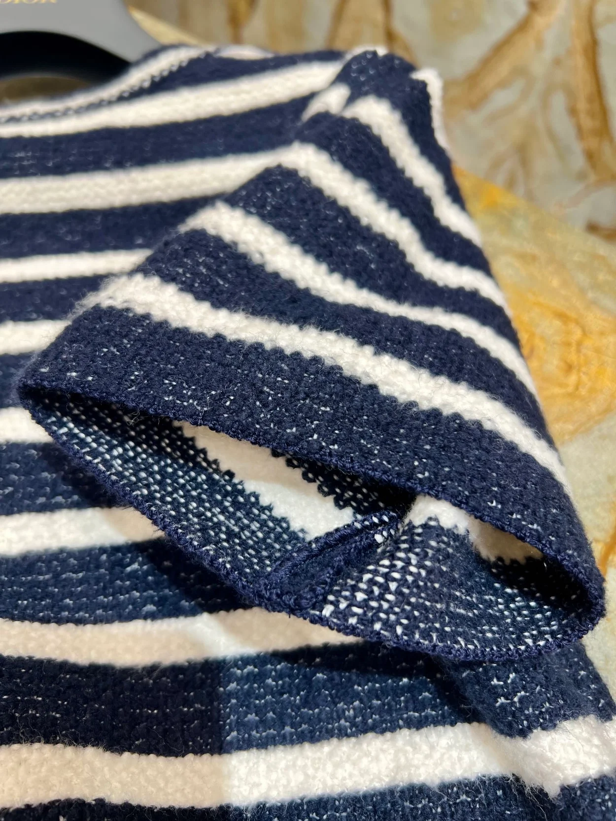 디올 마리니에르 울 블렌드 니트 쇼트 드레스