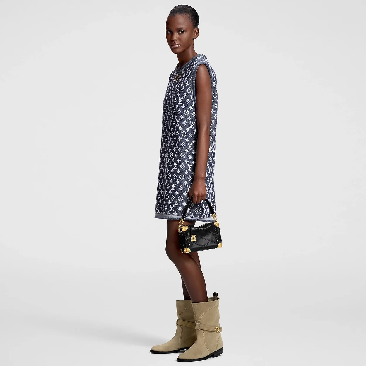 루이비통 모노그램 자카드 니트 드레스 1AFEJO