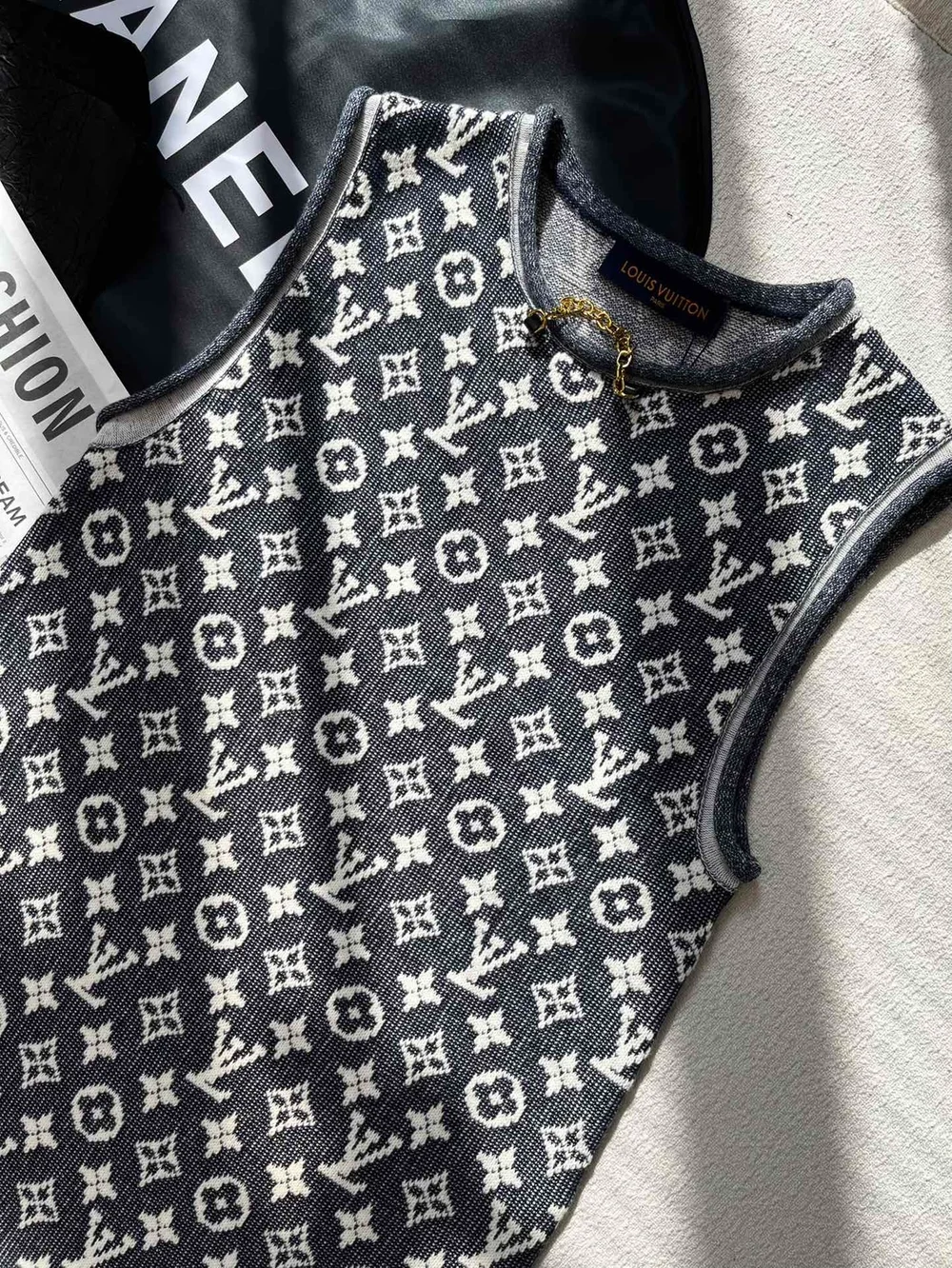 루이비통 모노그램 자카드 니트 드레스 1AFEJO