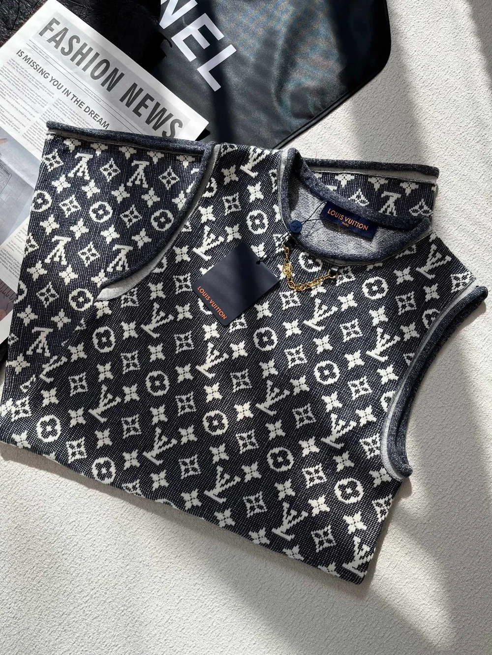 루이비통 모노그램 자카드 니트 드레스 1AFEJO