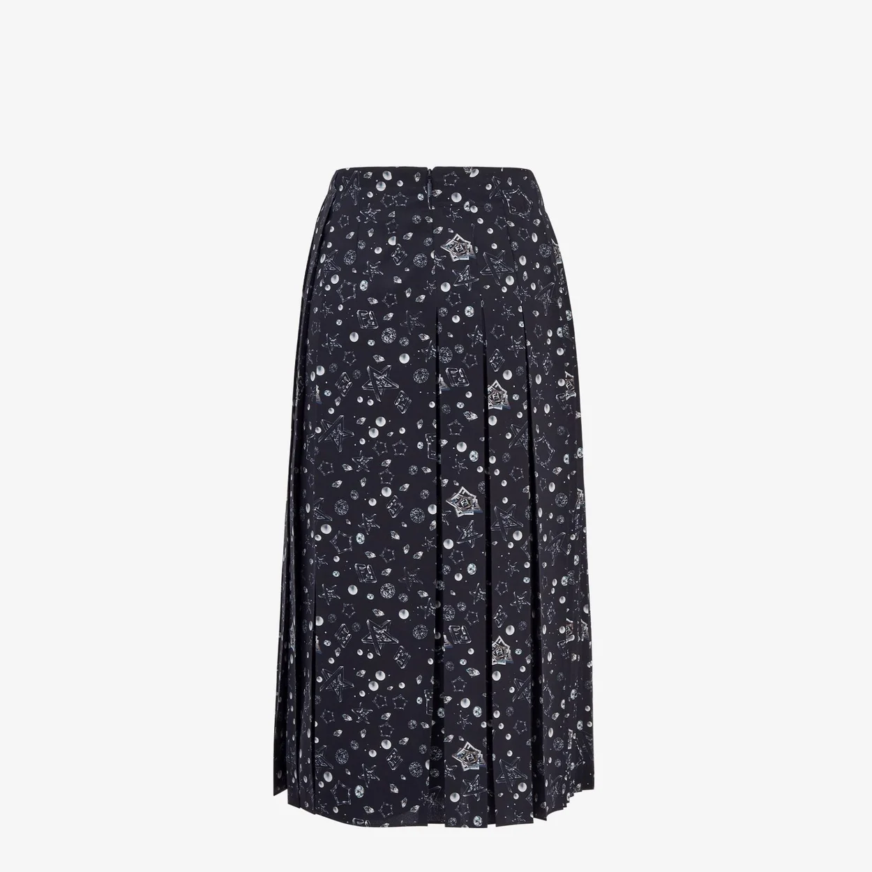 펜디 크레이프 드 신 스커트