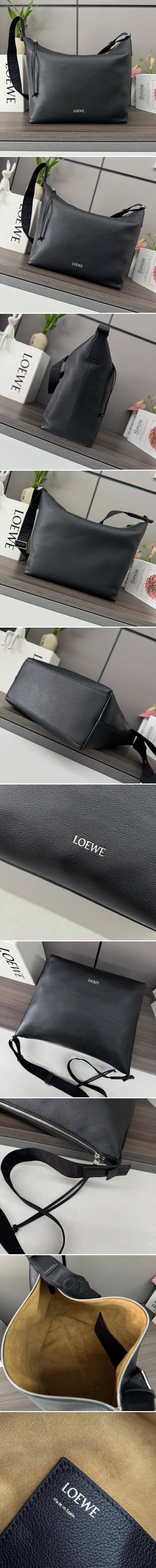 로에베 큐비 크로스 바디백 블랙