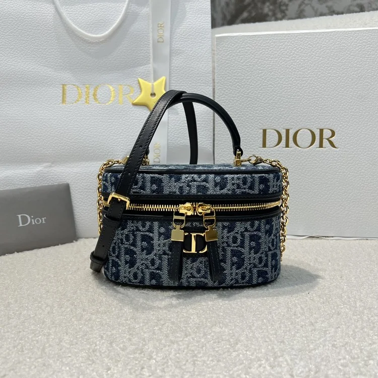 디올 30 몽테인 미니 베니티 데님 케이스