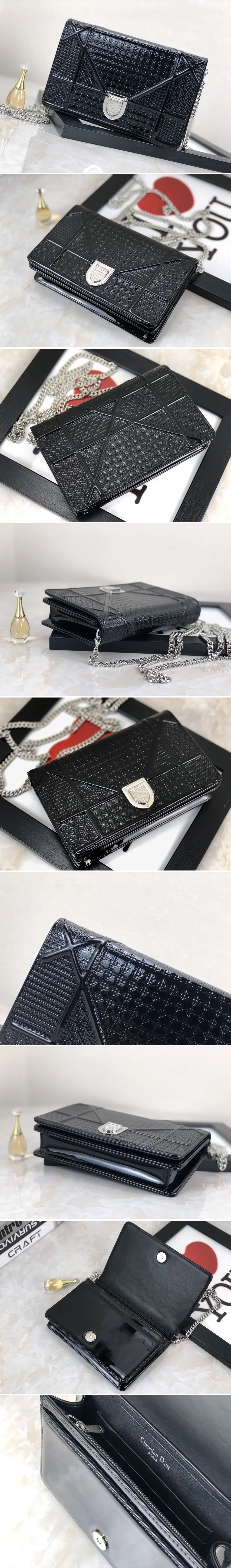 디올 라마 WOC 체인 숄더백