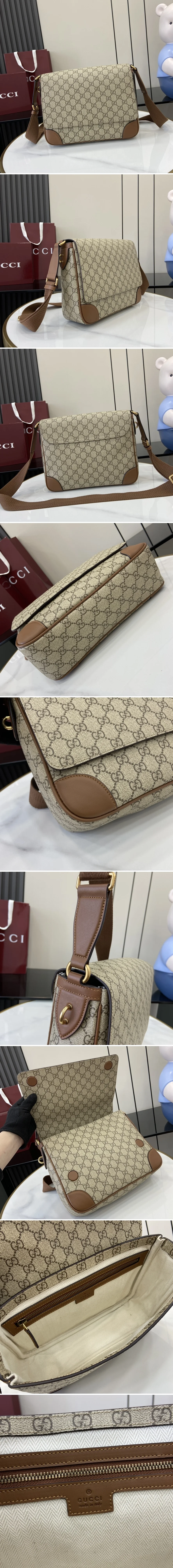 구찌 GG 엠블럼 미디움 크로스바디백