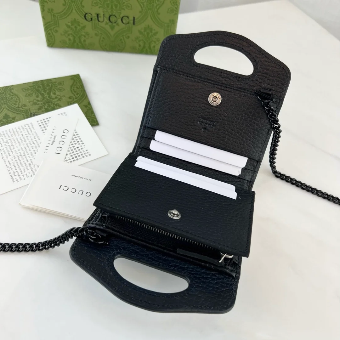 구찌 GG 마몬트 탑핸들 카드케이스